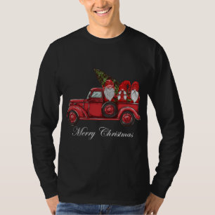 メリークリスマスヴィンテージレッドトラック格言とChri Tシャツ