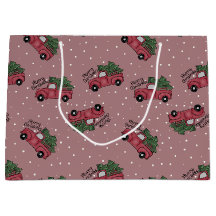 メリークリスマスヴィンテージレッドトラック