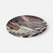 メリークリスマスヴィンテージレトログランジ・オルディッシュ・アート ペーパープレート (アングル)