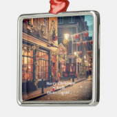 メリークリスマスヴィンテージロンドン メタルオーナメント (左)