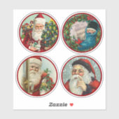 メリークリスマスヴィンテージ休日デザイン シール (シート)