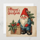 メリークリスマスヴィンテージ格言 シーズンカード (正面/裏面)