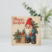 メリークリスマスヴィンテージ格言 シーズンカード (スタンド正面)