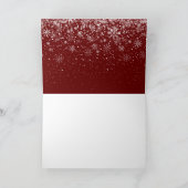 メリークリスマスヴィンテージ素朴ウッド写真 シーズンカード (内部)