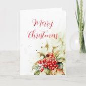 メリークリスマスヴィンテージ カード (正面)