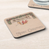 メリークリスマスヴィンテージ コースター (左側)