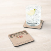 メリークリスマスヴィンテージ コースター (右側)