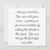 メリークリスマスヴィンテージ ノートカード (裏面)