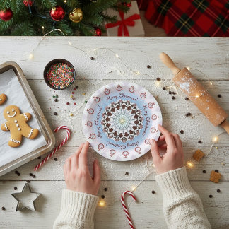 メリークリスマス万華鏡 ペーパープレート