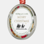 メリークリスマス三賢者クリスチャン メタルオーナメント (左)