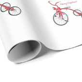 メリークリスマス三輪車ラッピング紙 ラッピングペーパー (ロールコーナー)