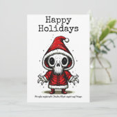 メリークリスマス不気味オカルトCtulhu シーズンカード (スタンド正面)