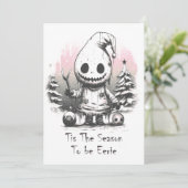 メリークリスマス不気味ゴシック幽霊 シーズンカード (スタンド正面)