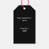 メリークリスマス不気味ゴシック ギフトタグ (裏面)