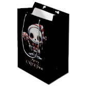 メリークリスマス不気味ゴシック ミディアムペーパーバッグ (正面アングル)