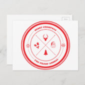 メリークリスマス不潔な動物 シーズンポストカード (正面/裏面)