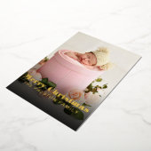 メリークリスマス両面フォトクリスマス 箔シーズンカード (回転した状態)