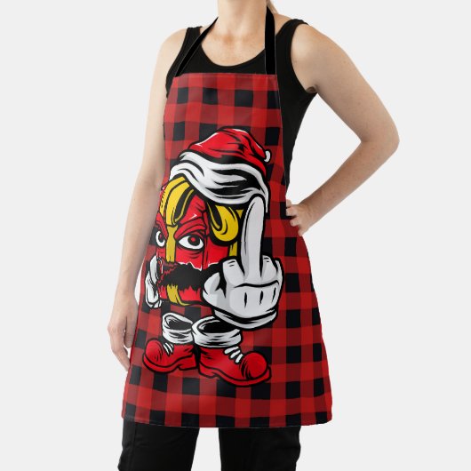 メリークリスマス中指 エプロン (インサイチュ)