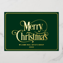 メリークリスマス企業のの挨拶金ゴールド