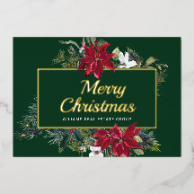 メリークリスマス企業のの挨拶金ゴールド