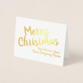 メリークリスマス企業のホイルパーソナライズされたカード 箔カード