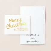 メリークリスマス企業のホイルパーソナライズされたカード 箔カード (ディスプレー)