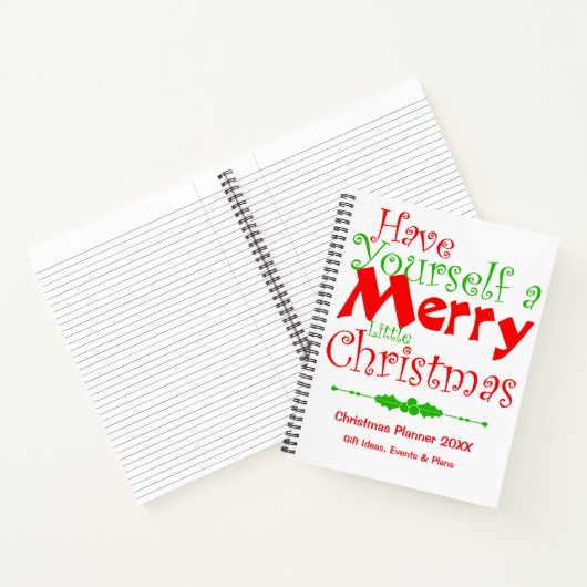 メリークリスマス休暇を取る ノートブック (内部)