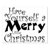 メリークリスマス休暇を取る ラバースタンプ (インプリント)