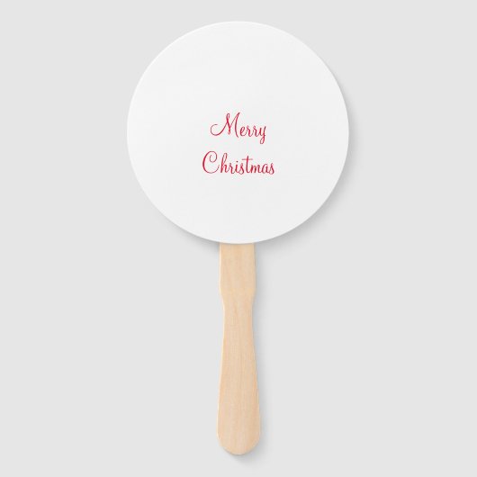 メリークリスマス休暇を追加する家族の名前フォトギフト ハンドファン (正面)