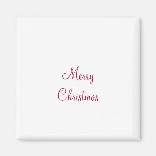 メリークリスマス休暇を追加する家族の名前フォトギフト マグネット (正面)