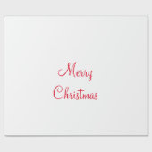 メリークリスマス休暇を追加する家族の名前フォトギフト ラッピングペーパー (フラット)