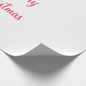 メリークリスマス休暇を追加する家族の名前フォトギフト ラッピングペーパー (角)