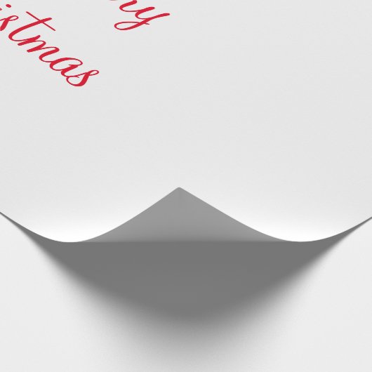 メリークリスマス休暇を追加する家族の名前フォトギフト ラッピングペーパー (角)