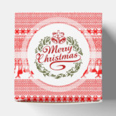 メリークリスマス伝統的のパーソナライズされたお願い フェイバーボックス (上部)