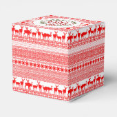 メリークリスマス伝統的のパーソナライズされたお願い フェイバーボックス (裏面サイド)