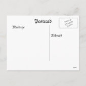 メリークリスマス伝統的スケートで滑る シーズンポストカード (裏面)