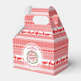 メリークリスマス伝統的名好色箱切り妻 フェイバーボックス