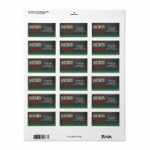 メリークリスマス住所 シール (フルシート)