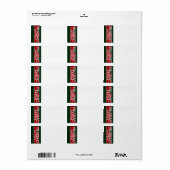 メリークリスマス住所 シール (フルシート)