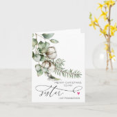 メリークリスマス兄弟姉妹 カード (黄色い花)