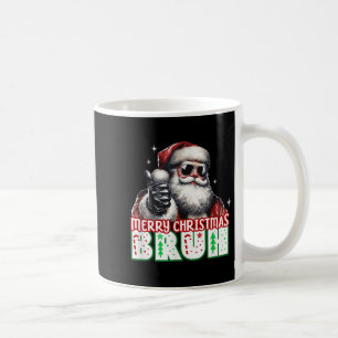 メリークリスマス兄貴サムズアップリラックスサンタクロースF コーヒーマグカップ