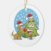*メリークリスマス先生*クリスマスライト セラミックオーナメント (左)