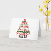 メリークリスマス先生&サンキューカード カード (黄色い花)