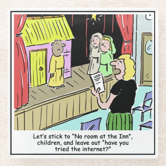 メリークリスマス児童及び学校出生遊 ガラスコースター (正面)