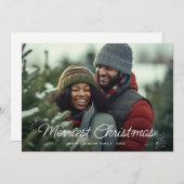 メリークリスマス写真のホリデーカード シーズンカード (正面/裏面)