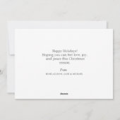 メリークリスマス写真のホリデーカード シーズンカード (裏面)