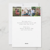 メリークリスマス写真の素朴な木 シーズンカード (裏面)