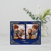 メリークリスマス写真はがき 箔シーズンポストカード (立ち正面)