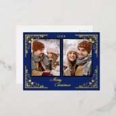メリークリスマス写真はがき 箔シーズンポストカード (正面/裏面)