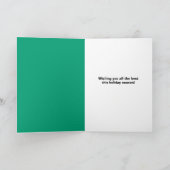 メリークリスマス写真カスタムフレームオーナメント シーズンカード (内部)